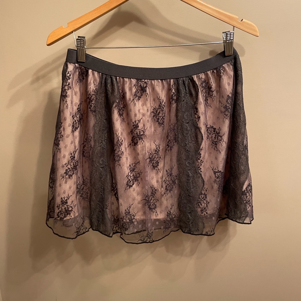 American eagle pink with black lace skirt size medium.